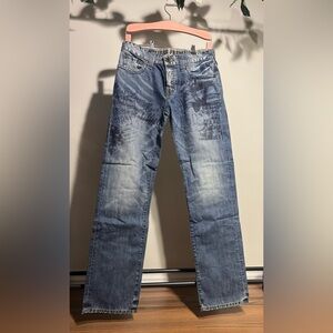 Guess Men's Distressed Blue Jeans